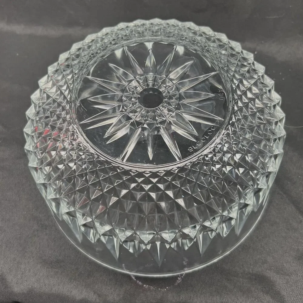 Vintage ARCOROC~ 5 pc Set ~Clear Glass France Diamant Salad Berry Serving Bowls